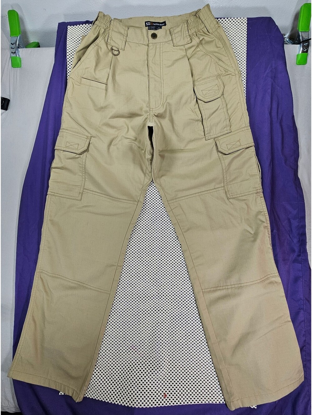 5.11 Tactical Series Womens 28x30 Khaki Cargo Pants Ripstop Utility Military